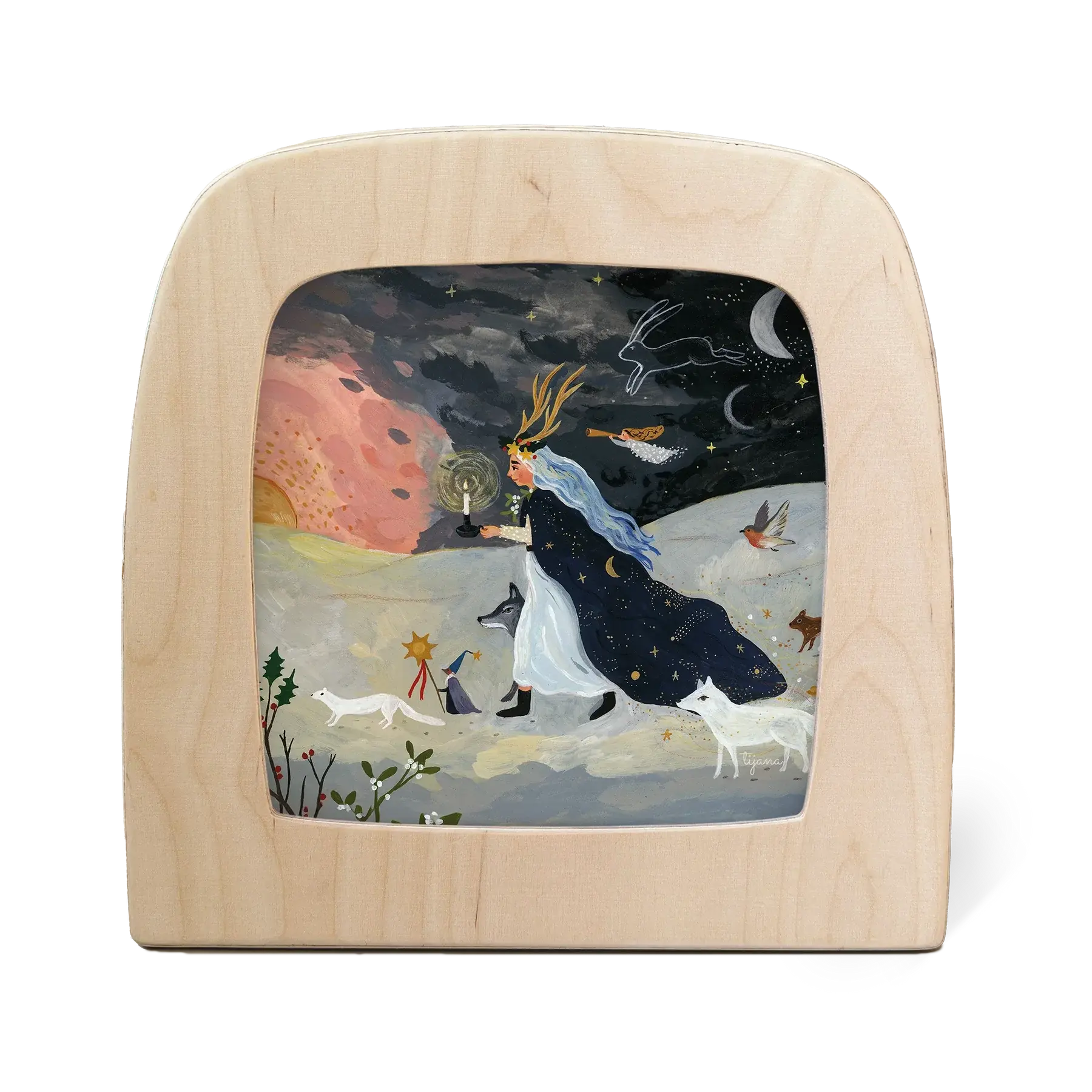 Toverlux Silhouette - Tijana Draws - Winter Solstice. Waldorf inspired illustrations. Storytelling. Seasonal display