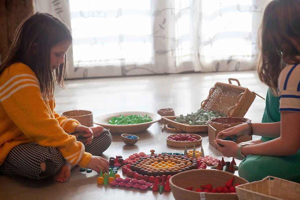 Thumbnail: Grapat Wooden Mandala Flower. Handcrafted children's toys. Creative, Imaginative play. Loose Parts Play. 3 years +