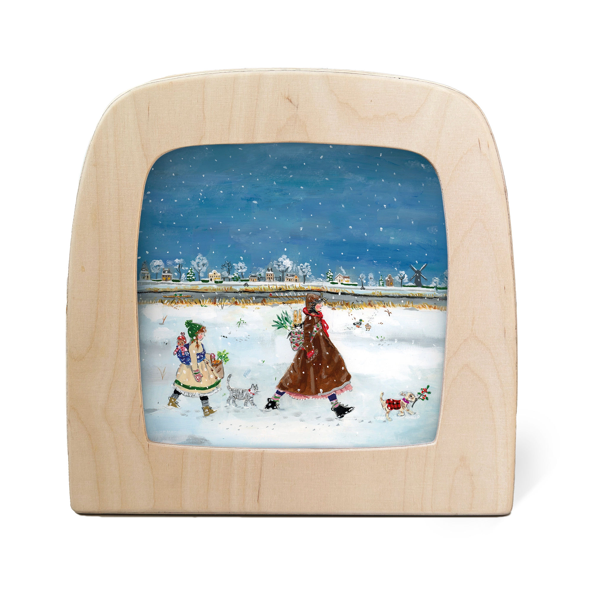 Toverlux Silhouette - Gwen's Illustrations - Winter Stroll. Waldorf inspired. Storytelling. Seasonal display