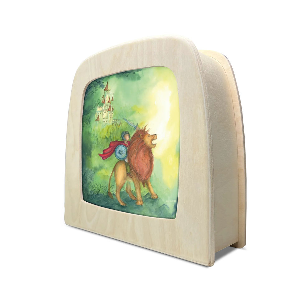 Toverlux Silhouette - Anne Illustrates - Brave Knight. Waldorf inspired illustrations. Storytelling. Seasonal display. Decor