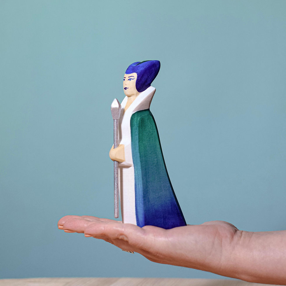 Thumbnail: Bumbu Toys Wooden Snow Queen. Waldorf inspired toys. Imaginative play. Storytelling. Seasonal Decor