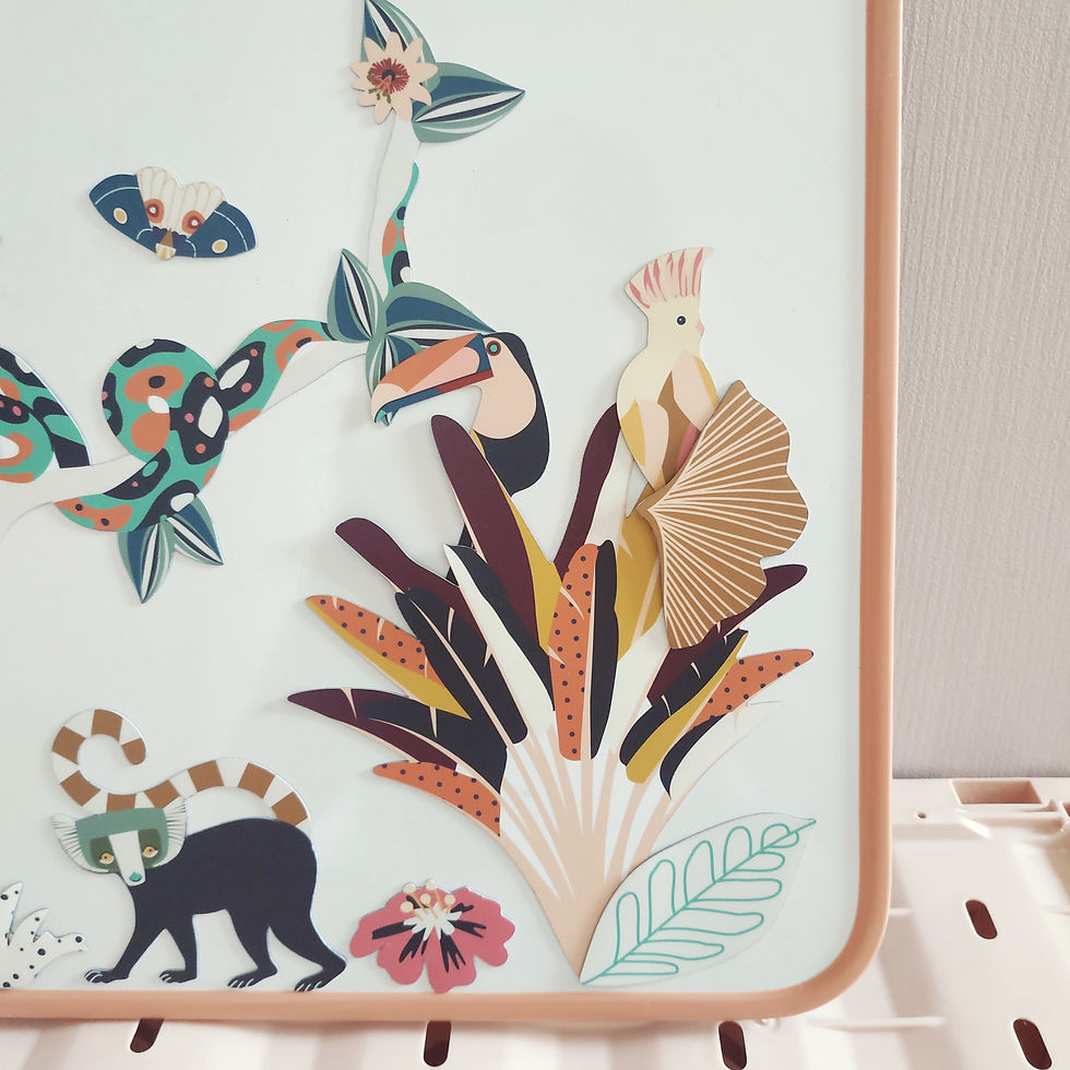 Thumbnail: Ma Cabane à Rêves Jungle Animal Magnets. Flexible waterproof magnets for children. Creative and imaginative play. Recyclable.
