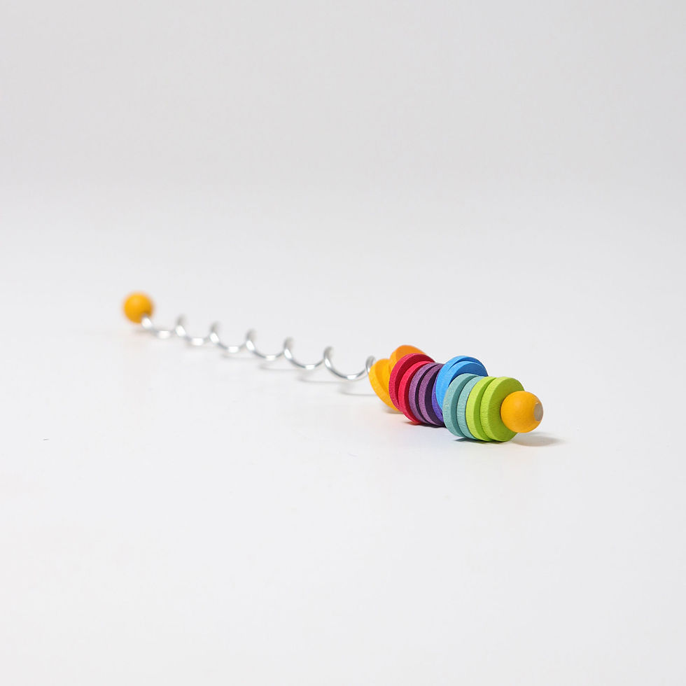 Grimm's Mini Spirelli. Handcrafted children's toys. Sensory play. Creative play. 3 years +
