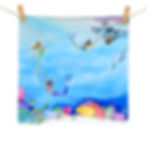 Wonderie Tales Of Mermaids Maxi Play Cloth. Organic Cotton Baby Sensory resource. Learning through play.