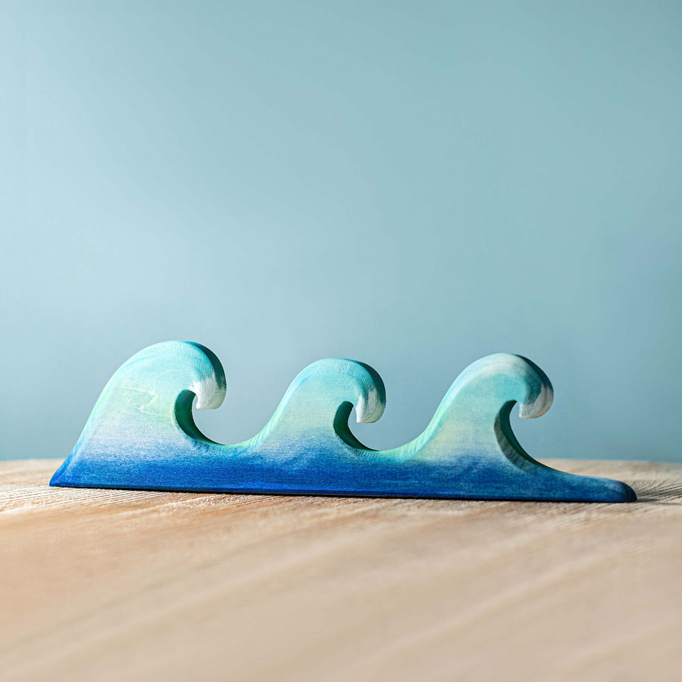Thumbnail: Bumbu Toys Wooden Waves. Handcrafted Waldorf inspired small world toys. Imaginative play and storytelling