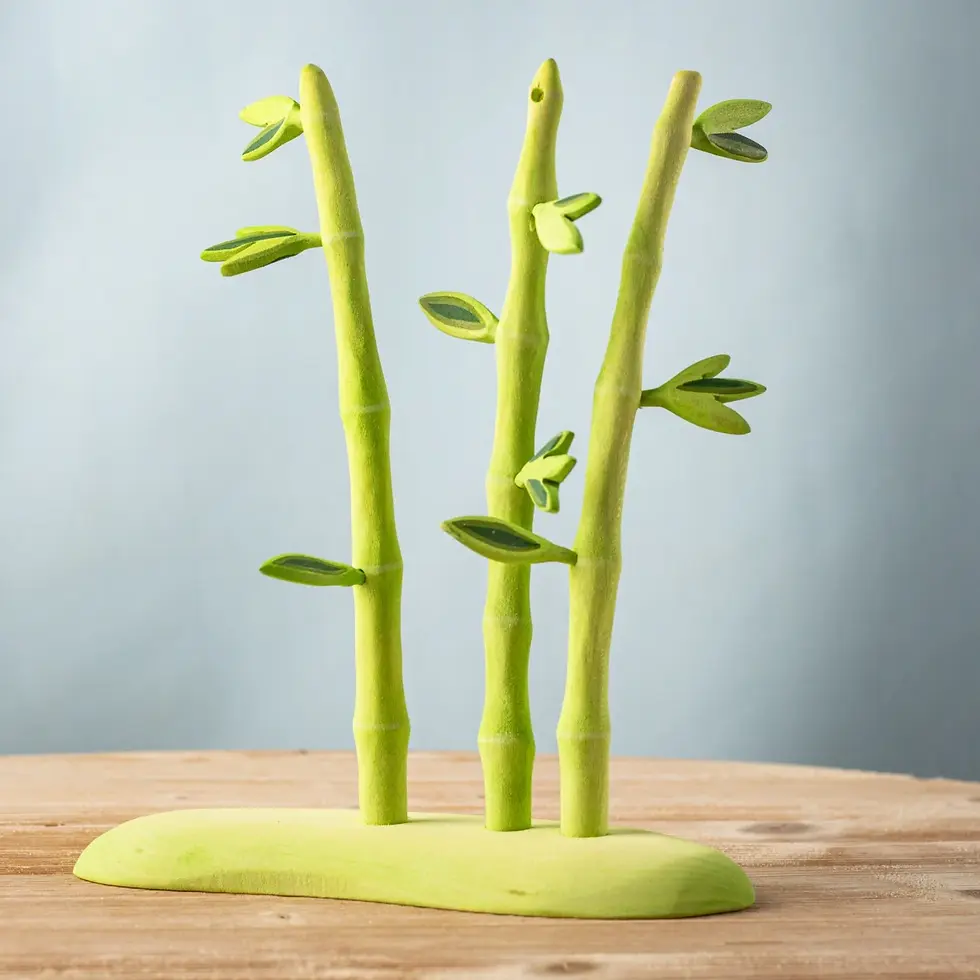 Bumbu Toys Wooden Bamboo. Waldorf inspired small world toy. Open ended imaginative play and storytelling