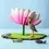 Thumbnail: Bumbu Toys Lotus Flower on Lily Pad. Handcrafted Waldorf inspired small world toys. Imaginative play and storytelling