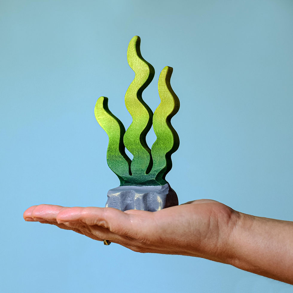 Thumbnail: Bumbu Toys Wooden Sugar Kelp Seaweed. Handcrafted Waldorf inspired small world toys. Imaginative play and storytelling