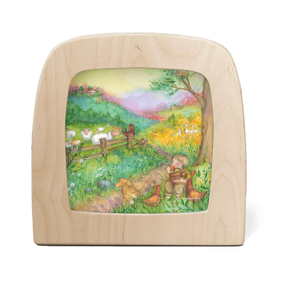 Toverlux Silhouette - Anne Illustrates - Farm Life. Waldorf inspired illustrations. Storytelling. Seasonal display. Decor