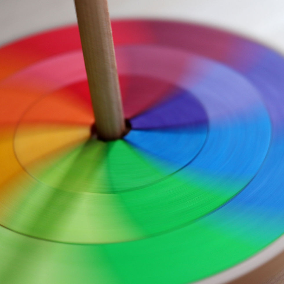 Thumbnail: Grimms Hand Spinning Top Geothe. Handcrafted children's toys. Creative play, learning through play. Open ended toy. 3 years +