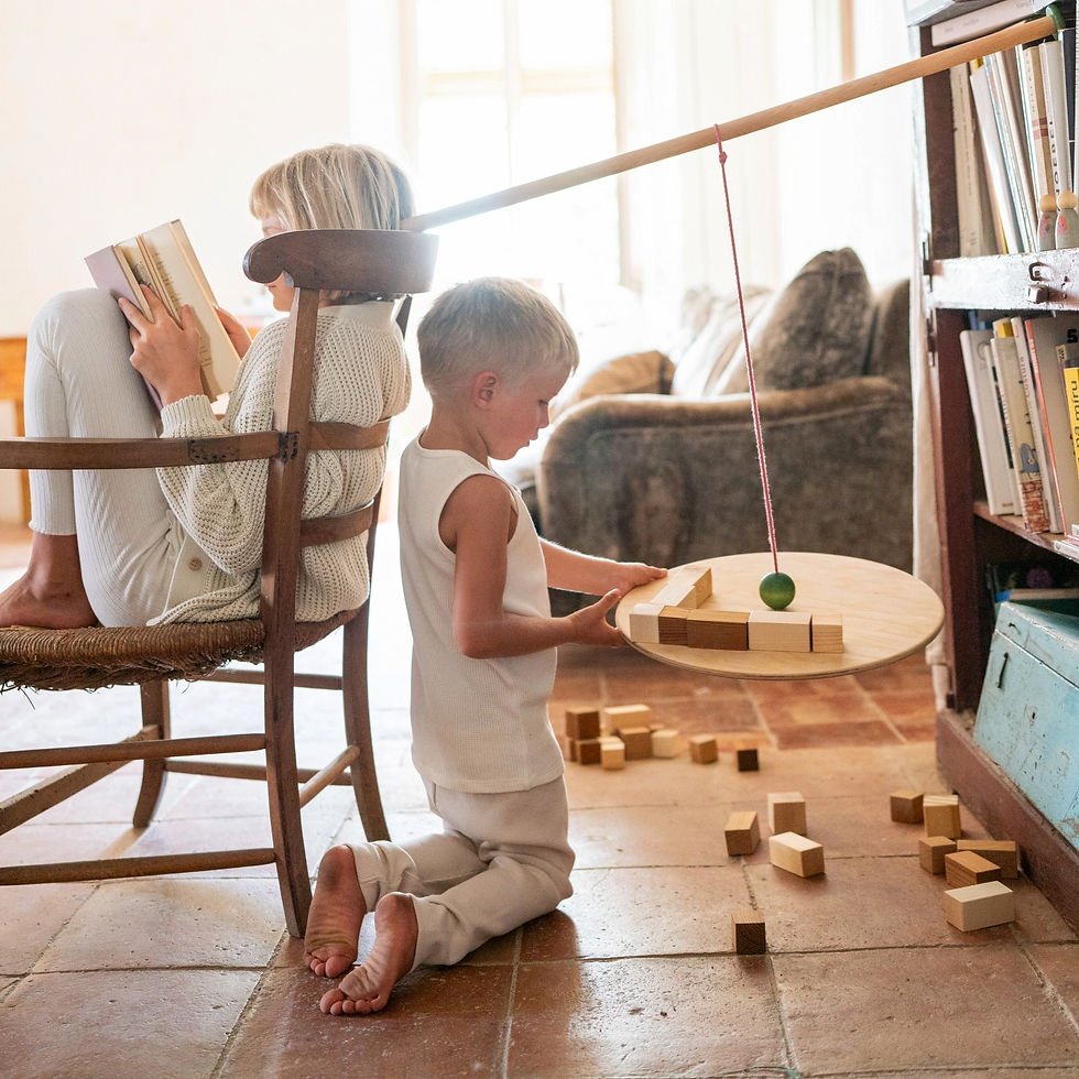 Thumbnail: Grapat The Pendulum. Handcrafted children's toy and learning resource. Creative play, explore balance and concepts of physics