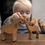 Thumbnail: Bumbu Toys Wooden Stag. Waldorf inspired toys. Open ended imaginative play and storytelling. Seasonal Decor