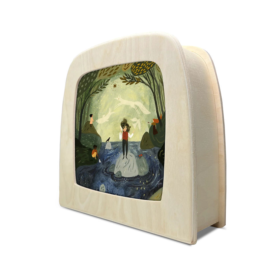 Toverlux Silhouette - Tijana Draws - Seashell. Waldorf inspired illustrations. Storytelling. Seasonal display