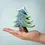 Thumbnail: Bumbu Toys Wooden Small Snowy Fir Tree. Handcrafted Waldorf inspired small world toys. Imaginative play and storytelling.