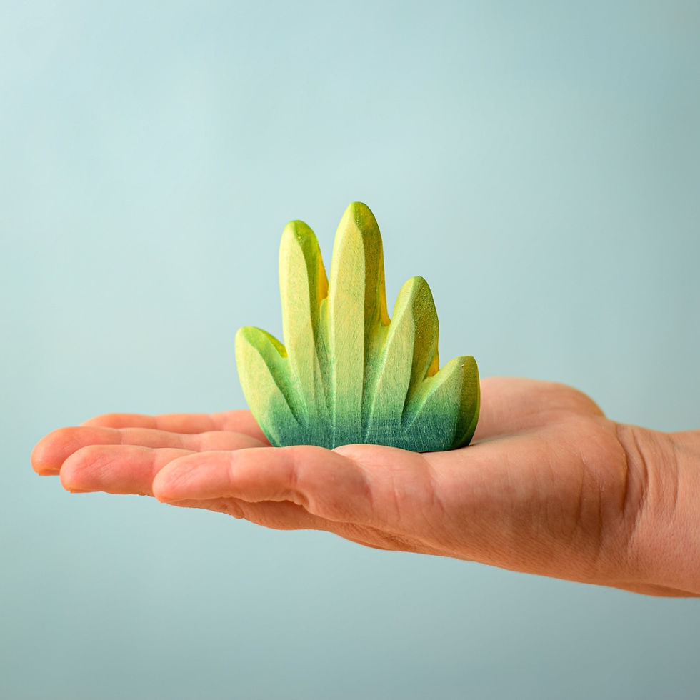 Thumbnail: Bumbu Toys Wooden Desert Bush. Handcrafted Waldorf inspired small world toys. Imaginative play and storytelling