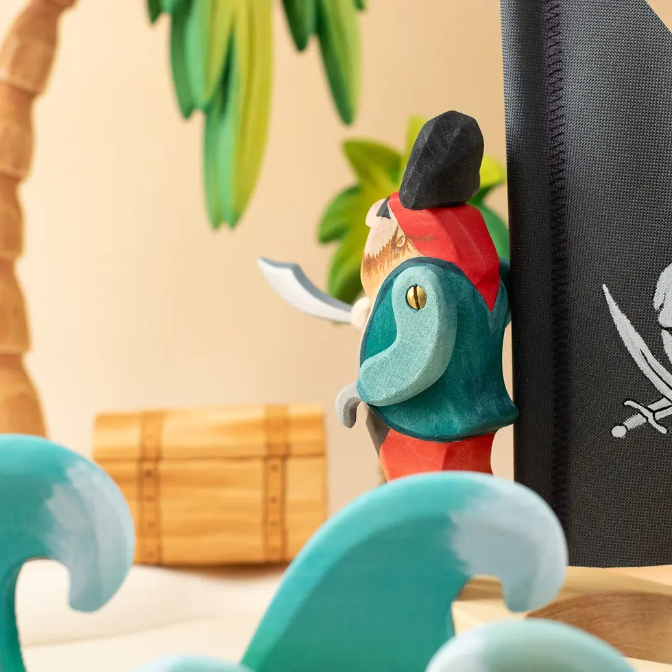 Thumbnail: Bumbu Toys Pirate. Handcrafted Waldorf inspired small world toys. Imaginative play and storytelling