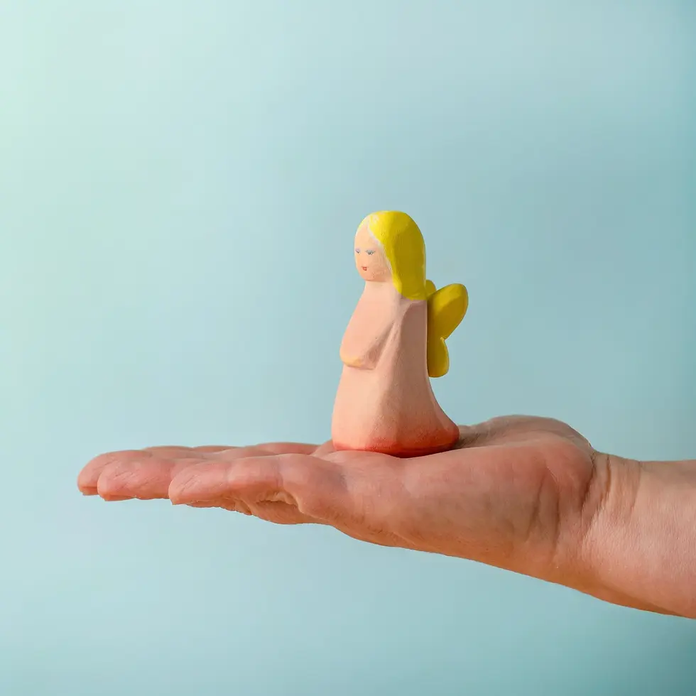 Thumbnail: Bumbu Toys Coral Fairy. Handcrafted Waldorf inspired small world toys. Imaginative play and storytelling