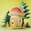 Thumbnail: Bumbu Toys Wooden Toadstool House. Handcrafted Waldorf inspired small world toys. Imaginative play and storytelling