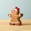 Thumbnail: Bumbu Toys Wooden Gingerbread Cookie Girl. Handcrafted Waldorf inspired small world toy. Imaginative play and storytelling.
