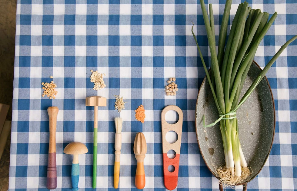 Thumbnail: Grapat Wooden Tools. Handcrafted Waldorf inspired children's toys. Creative Play. Sensory play and development