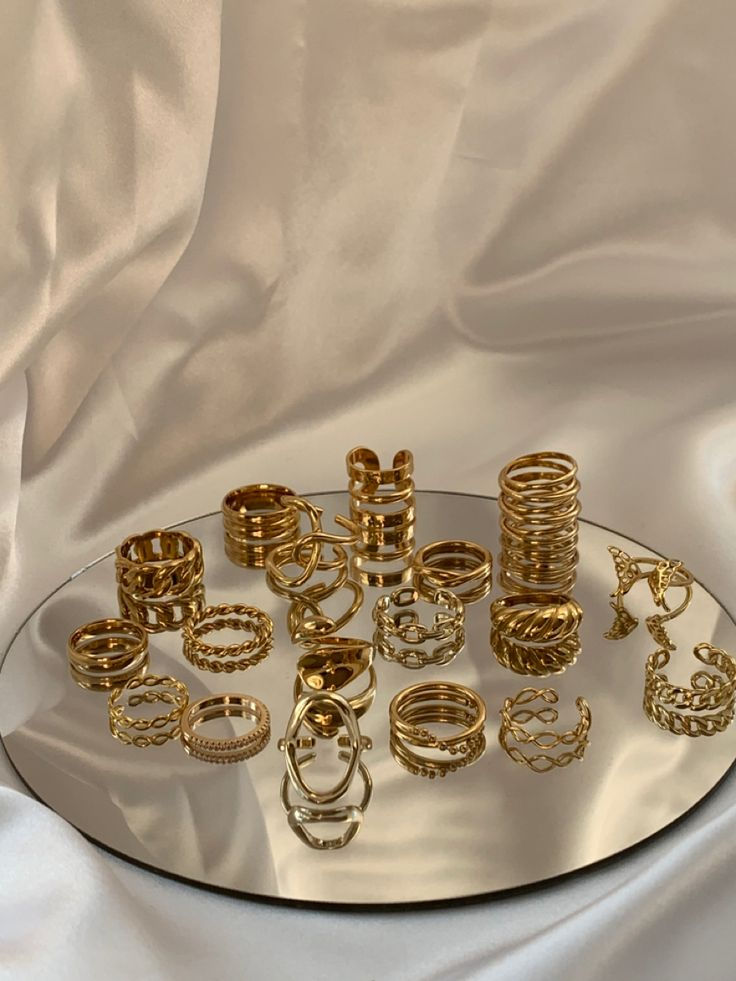 Gold Plated Rings ✨Cute Rings, Pretty Rings, Beautiful Rings, Cool Rings