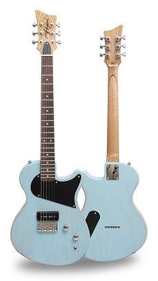 Handmade TRX Jnr electric guitar with ash body and Tasmanian oak neck