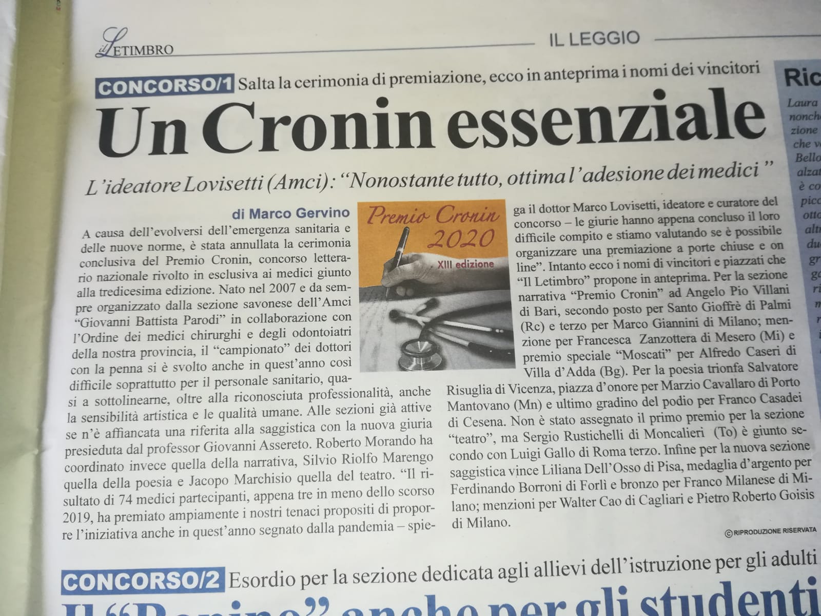 Il Letimbro - novembre 2020