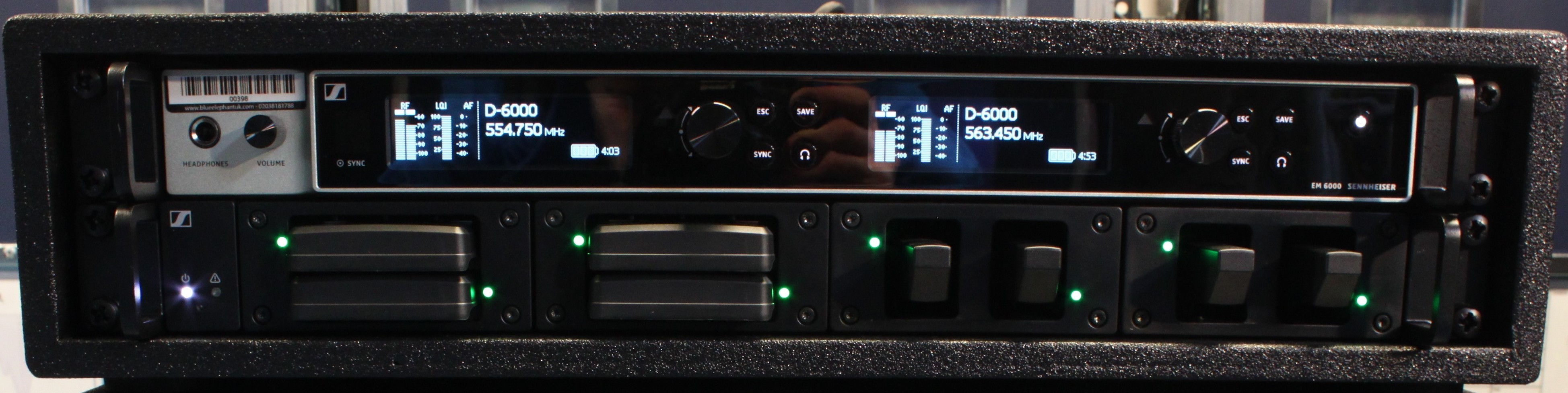 Sennheiser D6000 2 Channel Receiver Rack