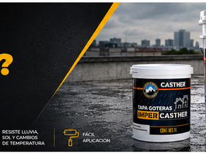 IMPERMEABILIZANTES PARA TECHO: COMO EVITAR GOTERAS CON CASTHER.