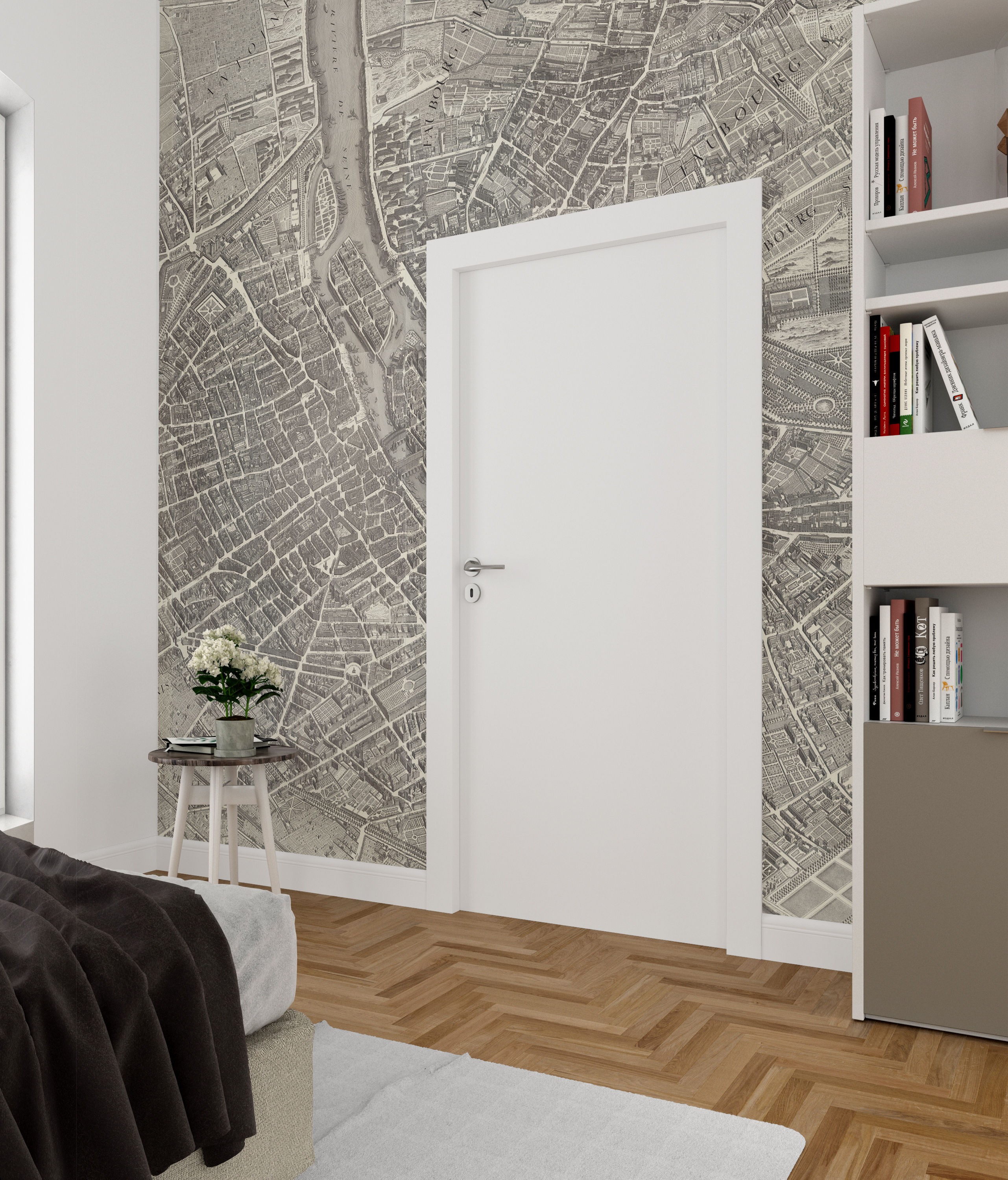 Карта Парижа 18 века