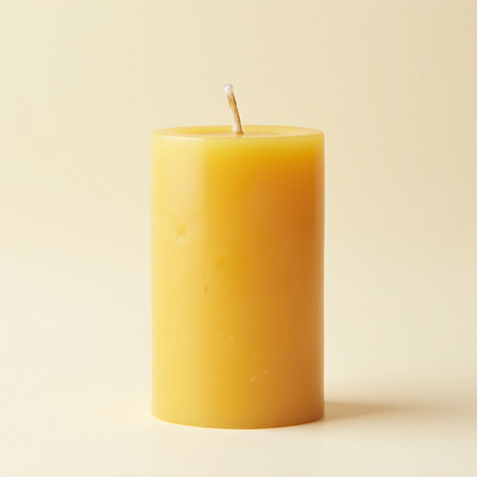 Natural Beeswax Pillar