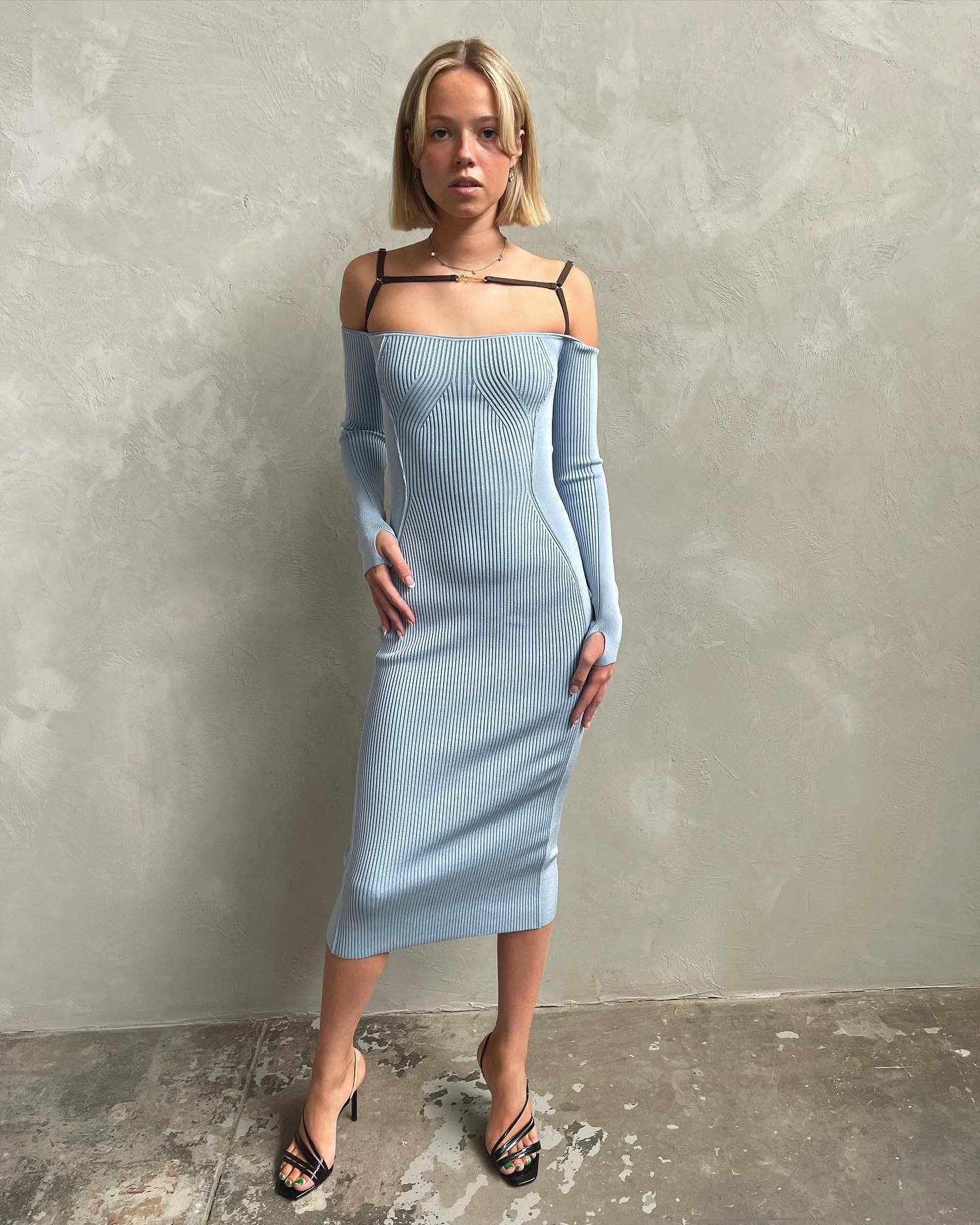 Jacquemus La Robe Sierra Dress in Blue 