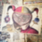 Fool’s Cap World Map, 1590, jester shaped antique world map print on parchment style paper