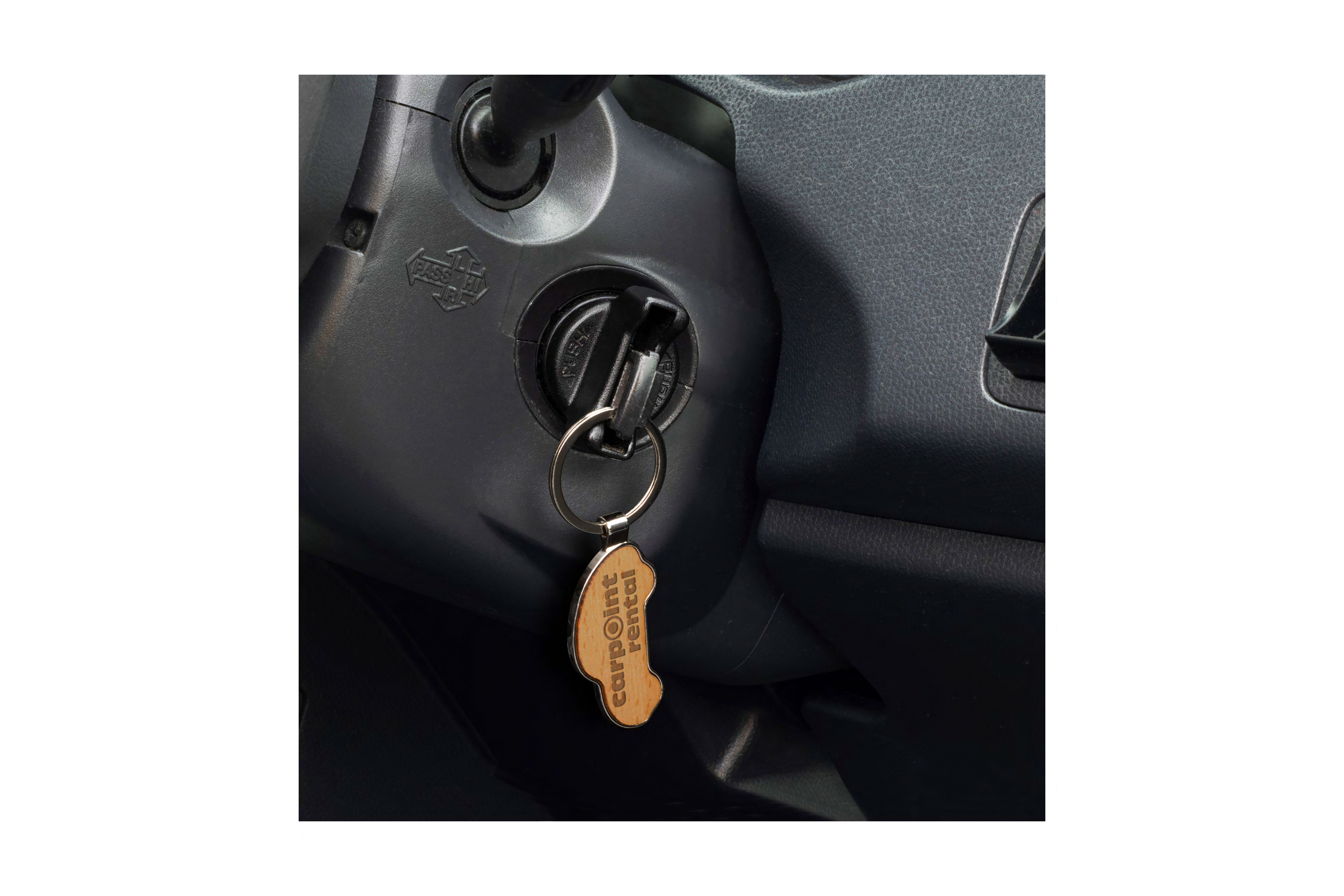 Promotional Products Australia - Custom Branded Wooden Car Shaped Keyrings - Merchandise Up