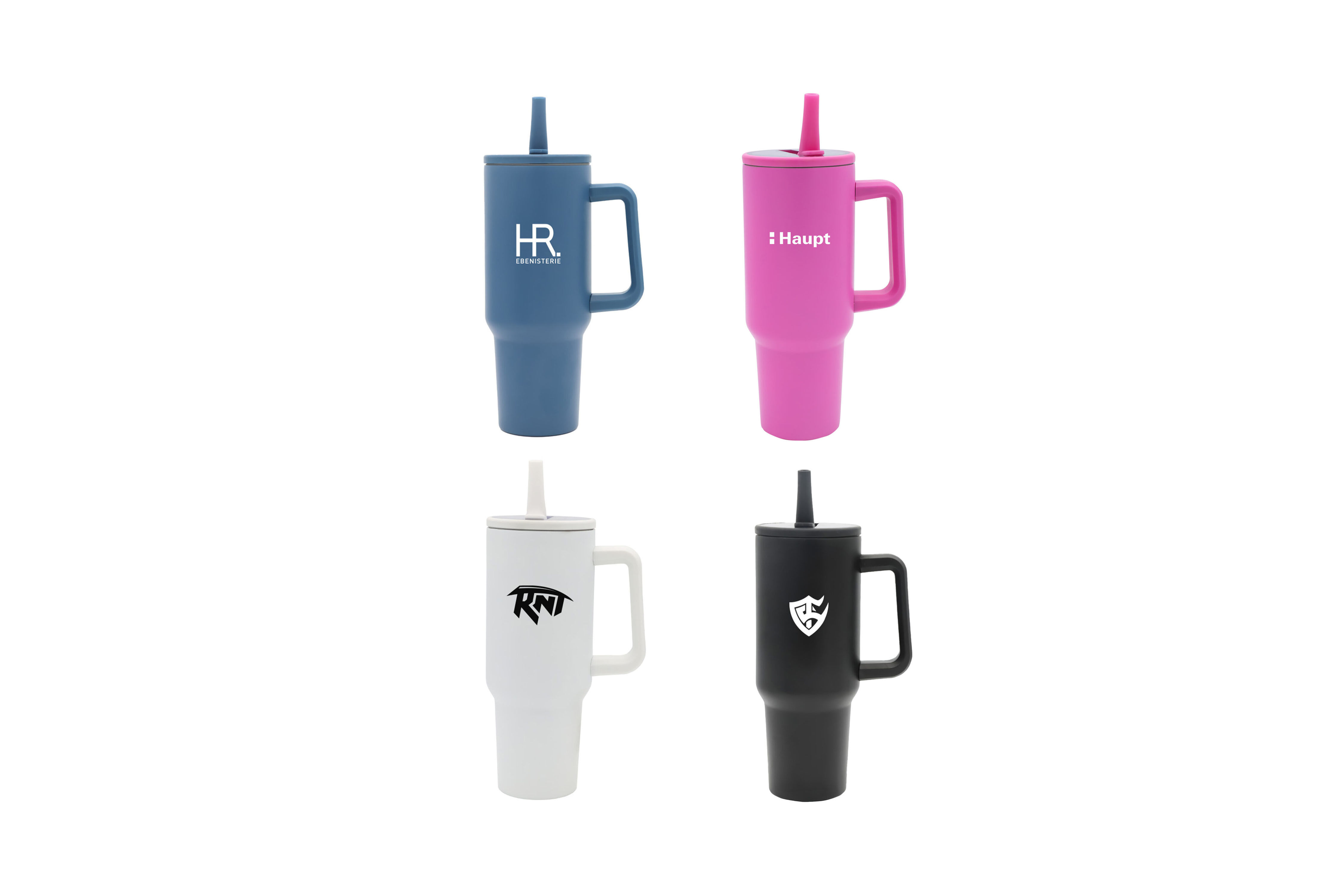Promotional Products and Giveaways Australia - Customised Large Tumblers with Straw - Merchandise Up