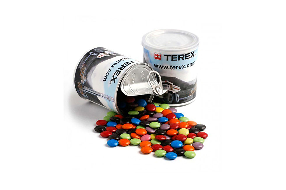 Merchandise Up - Promotional Choc Bean Pull Cans