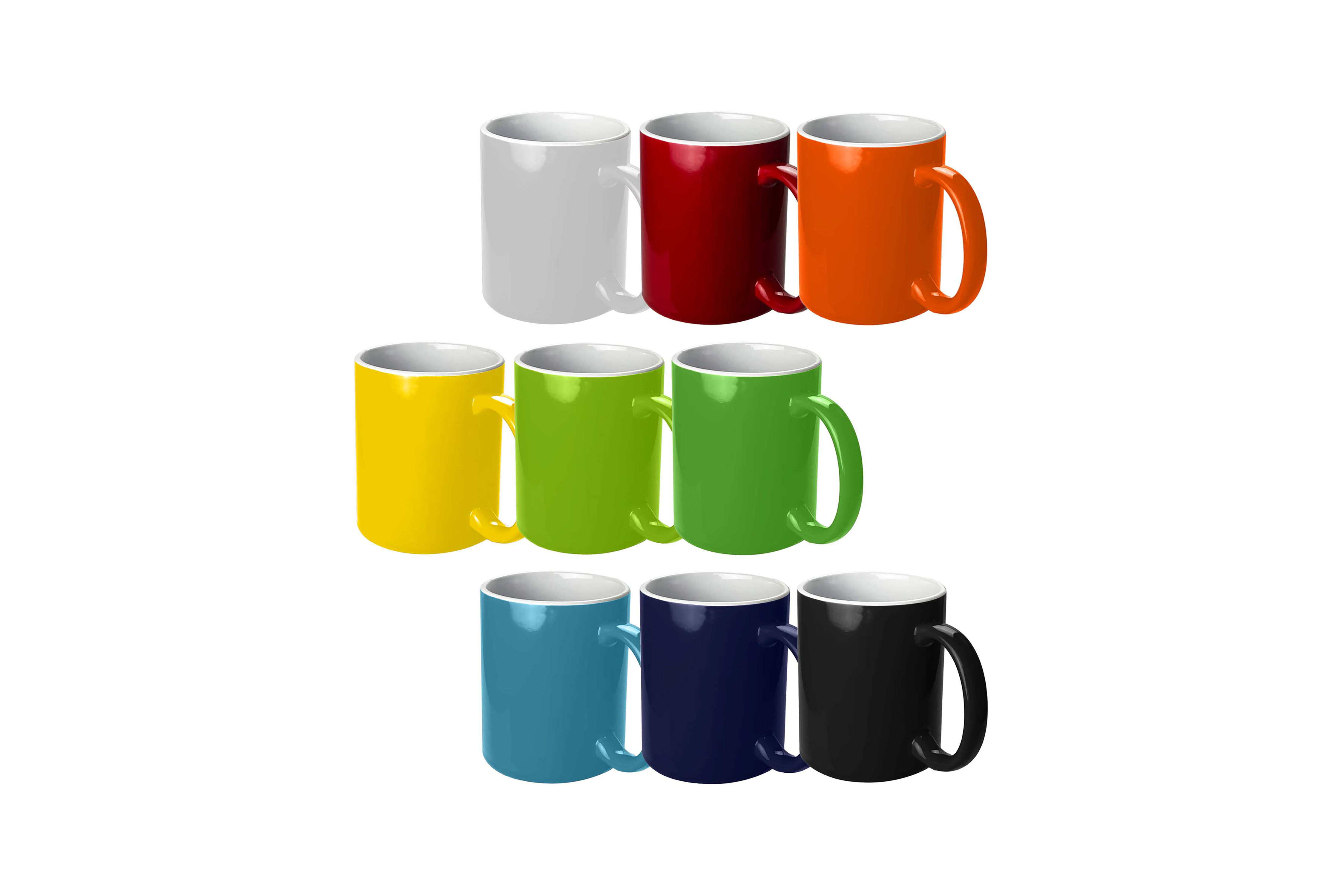 Crafted in durable stoneware, this 330ml coffee mug offers a stylish canvas for your logo and corporate branding