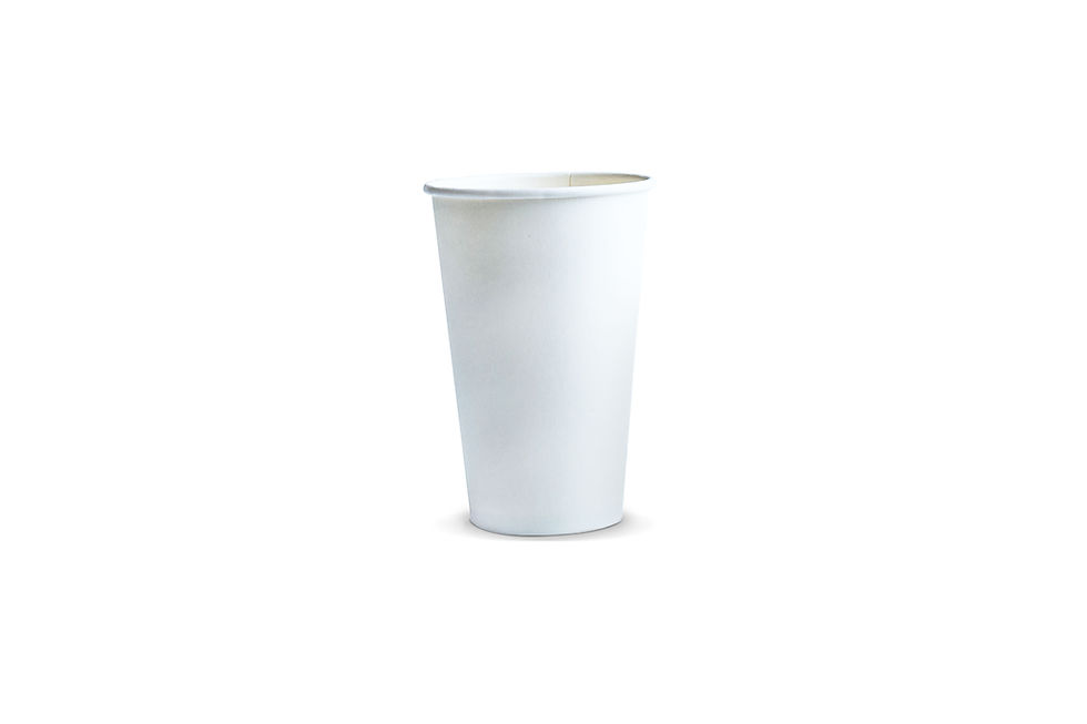 Custom 350ml Australian made compostable cups ideal for sustainable café use and promotional events.