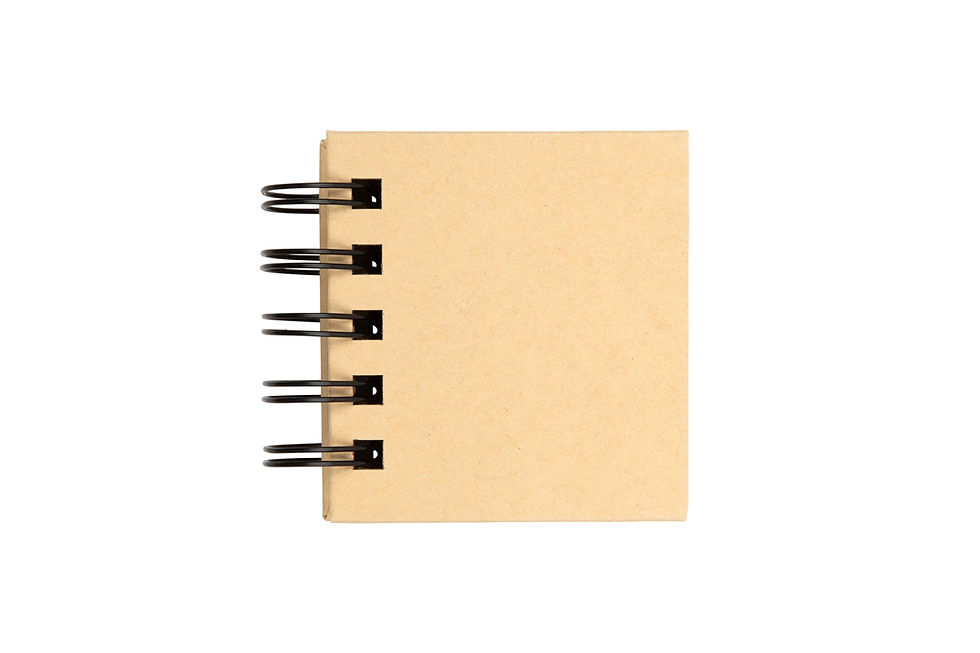 Organise quick reminders with personalised spiral sticky note books featuring unbleached cardboard covers for promotions