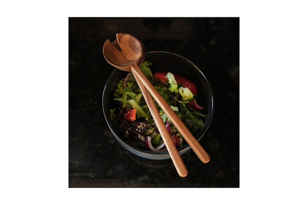 KEEPSAKE Luca salad servers customised with your company logo for premium corporate gifts and elegant dining experiences