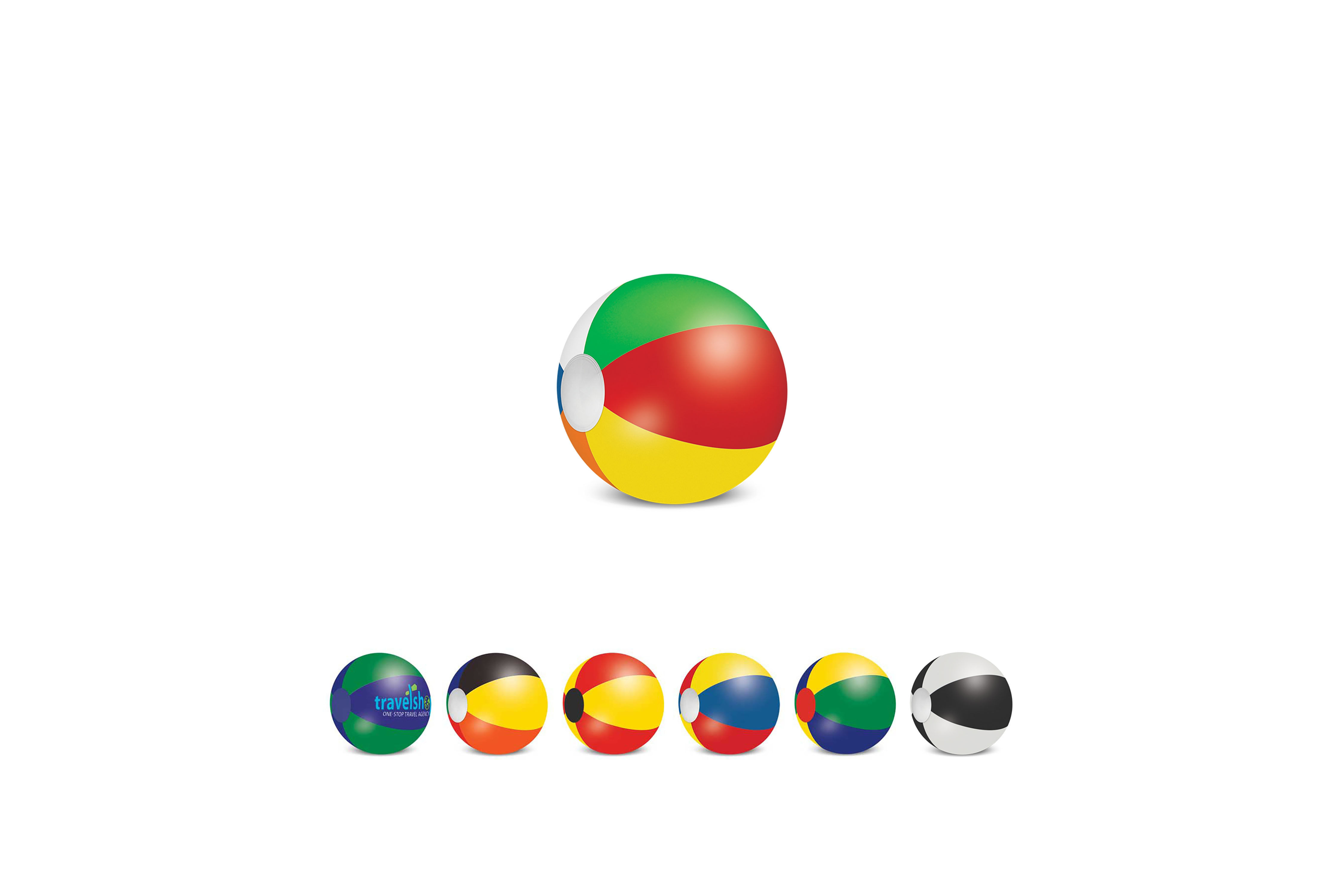 Custom beach balls, perfect for branded giveaways and fun promotional events.