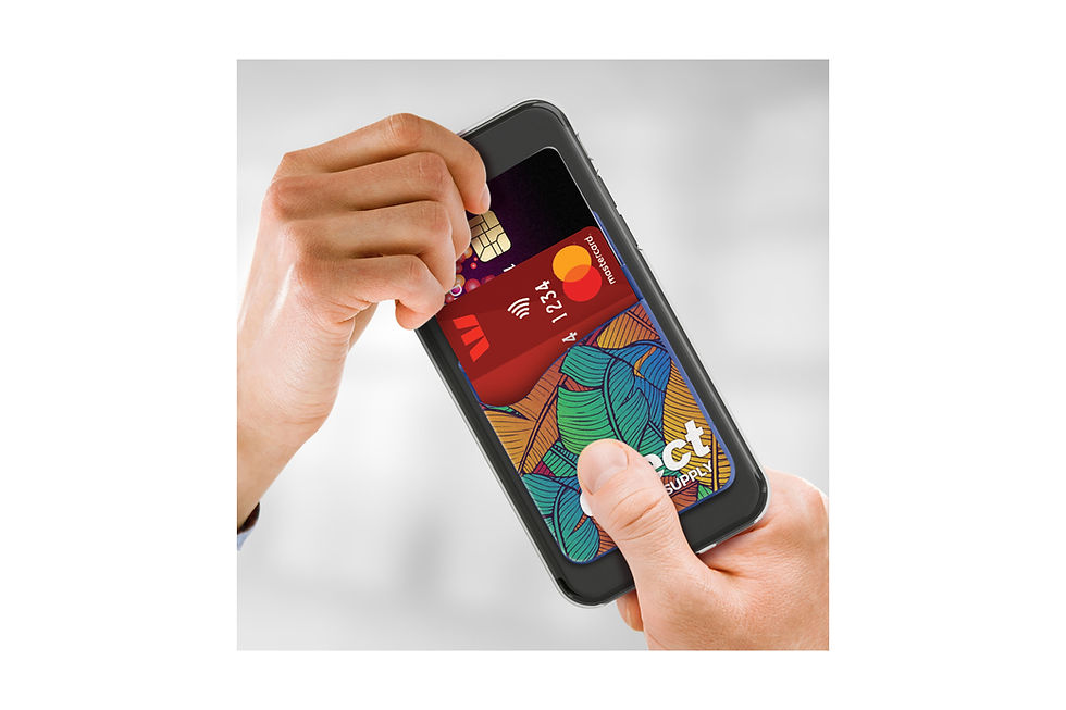 Custom dual full colour silicone phone wallets, combining vibrant branding with practicality for everyday use.