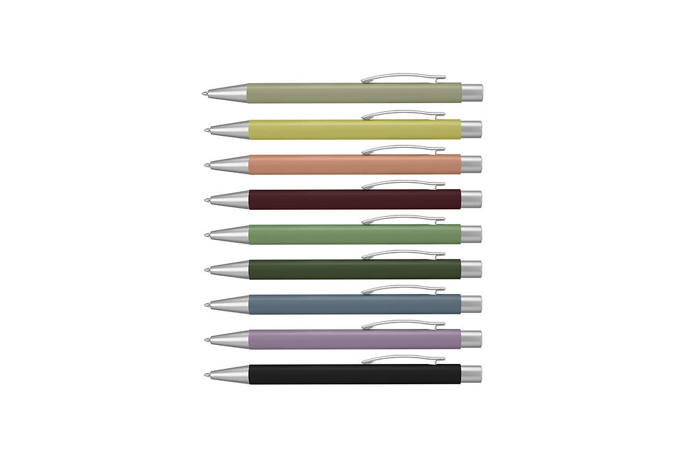 Thumbnail: Promotional Paulina Fashion Notebook and Lex Recycled Aluminium Pen set designed for branded marketing and giveaways