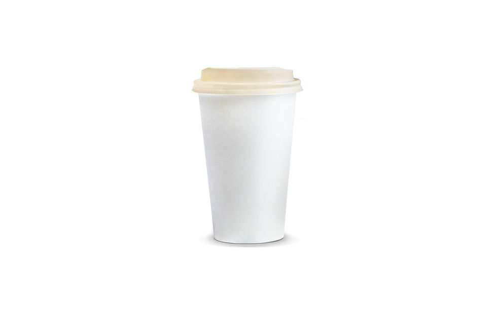 Eco-friendly Australian made 350ml compostable coffee cups with custom logos, perfect for green business branding.