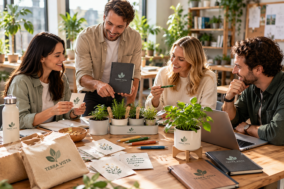 Sustainable corporate gifts and promotional products designed to be useful, memorable and aligned with environmentally conscious brands