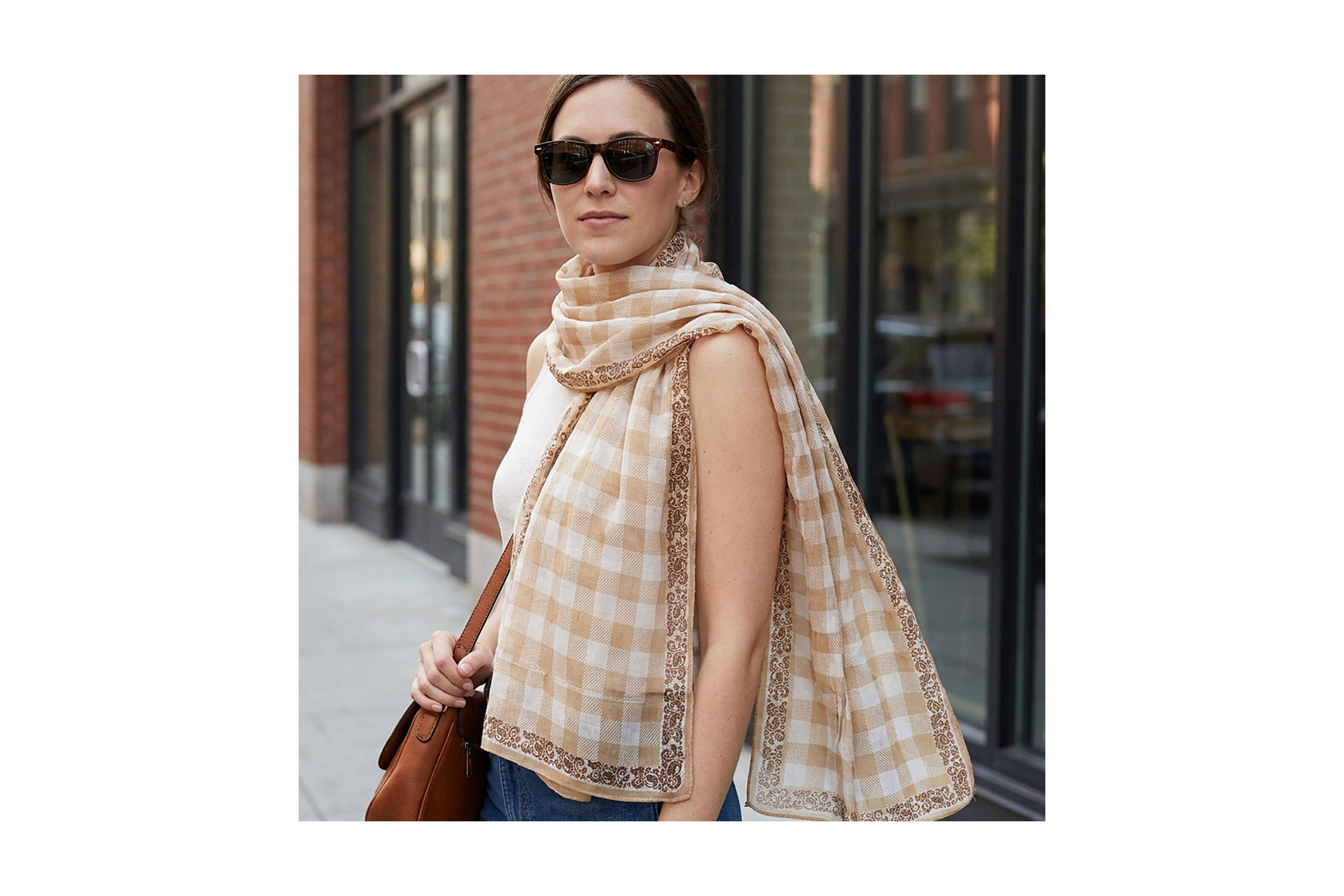 Custom lightweight scarves personalised with your logo for stylish corporate gifts and promotional campaigns