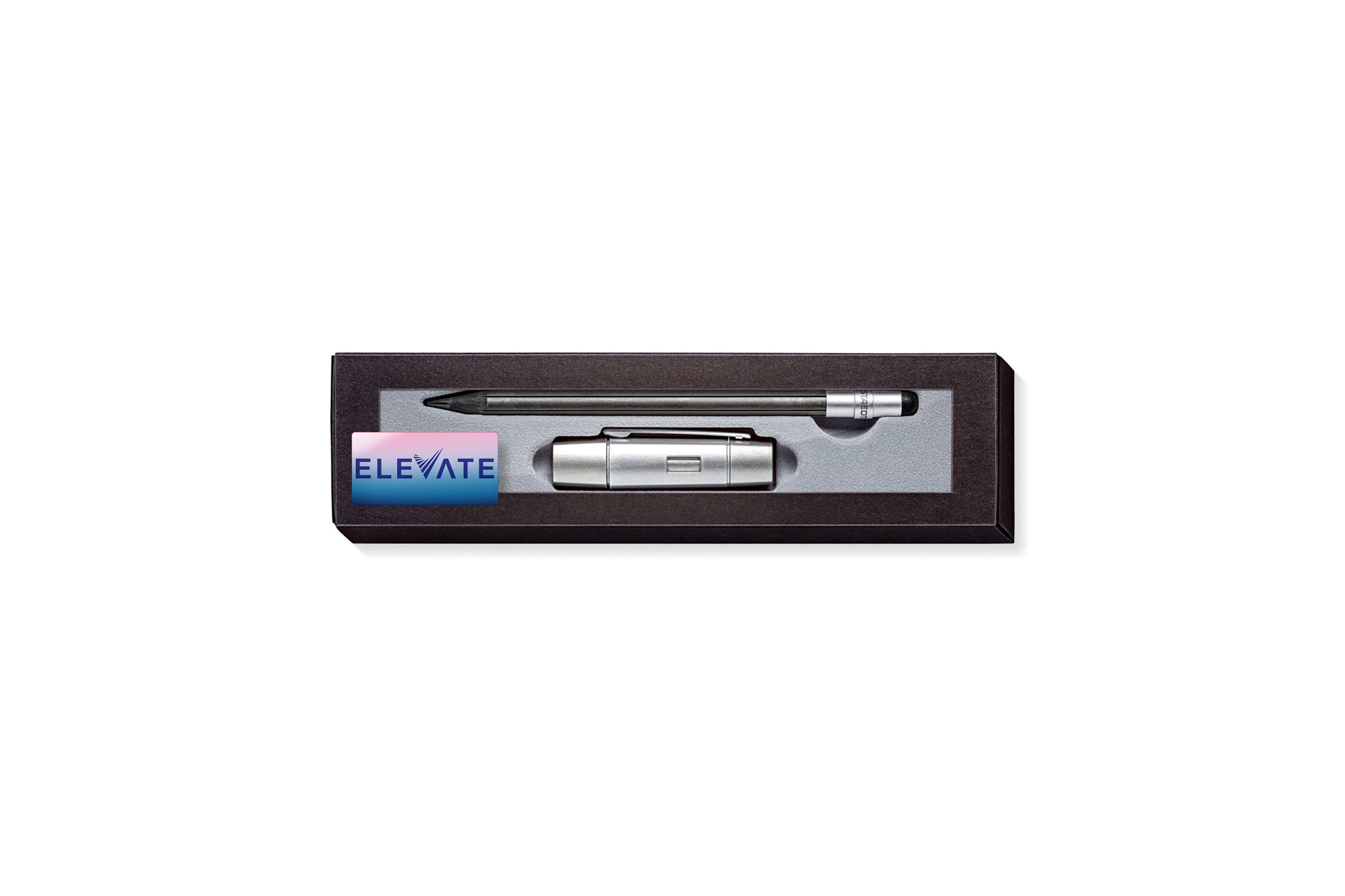 Custom branded STAEDTLER The Pencil set combining classic writing with everyday functionality for corporate promotions