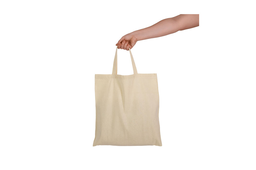 Thumbnail: Promotional short handle calico bags with custom logo printing for everyday brand visibility