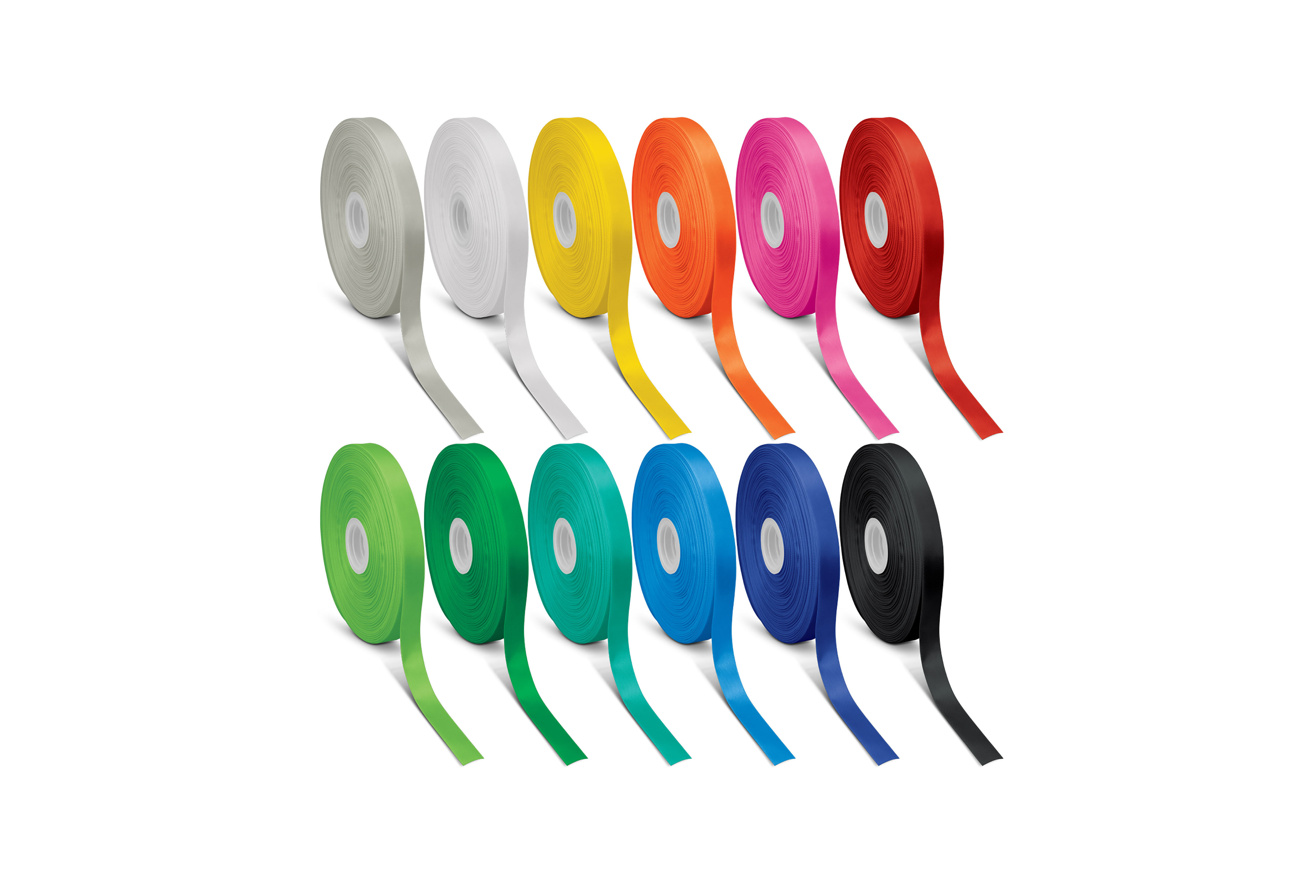 Custom 20mm polyester ribbon with personalised branding, perfect for gift wrapping and corporate promotions.
