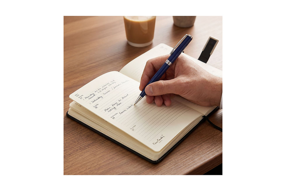Personalised PIERRE CARDIN Fontaine 2027 weekly diaries designed to showcase your brand with timeless professional style